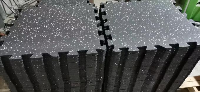 Specjalistyczna podłoga gumowa ciężka 485*485mm / 970*970mm podłoga fitness 6