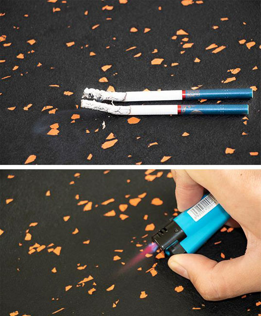 Specjalistyczna podłoga gumowa ciężka 485*485mm / 970*970mm podłoga fitness 7