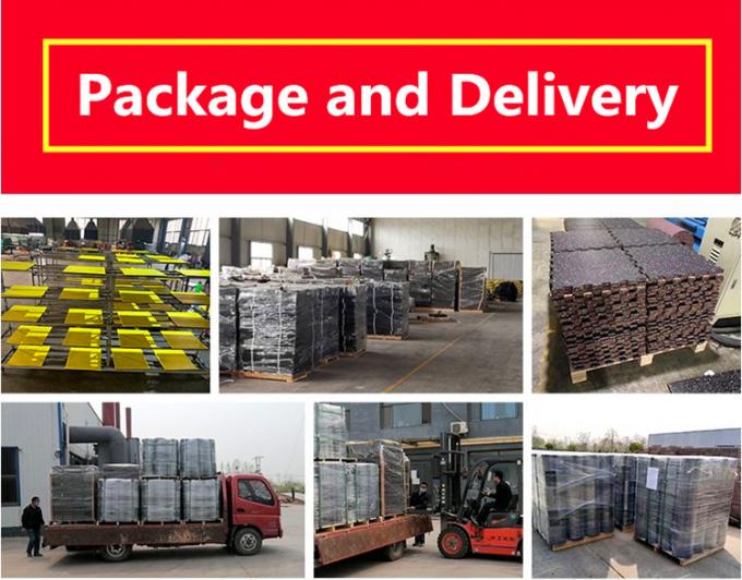 Specjalistyczna podłoga gumowa ciężka 485*485mm / 970*970mm podłoga fitness 12