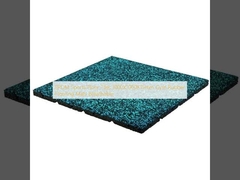 EPDM Sports Floor Tiles 1000X1000X15mm Gym Rubber Flooring Mats Breathable