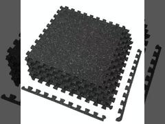 Heavy-Duty 1000x1000mm Interlocking SBR Rubber Mat For Professional Gym Flooring