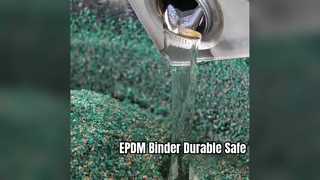 EPDM Polyurethane Binder 60-70 ShoreA Rubber Flooring